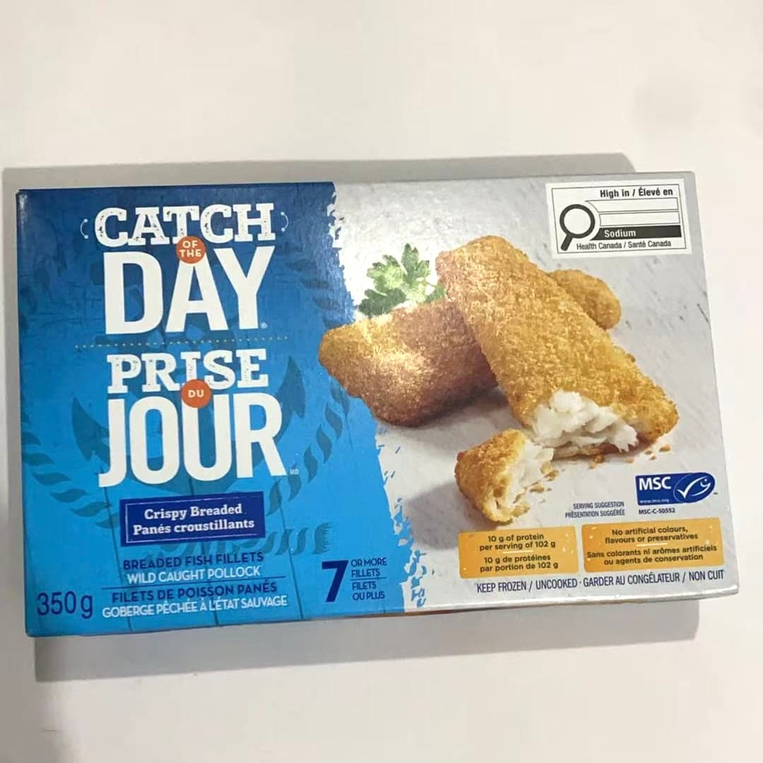 Catch of the Day Breaded Fish Fillets Crispy Breaded