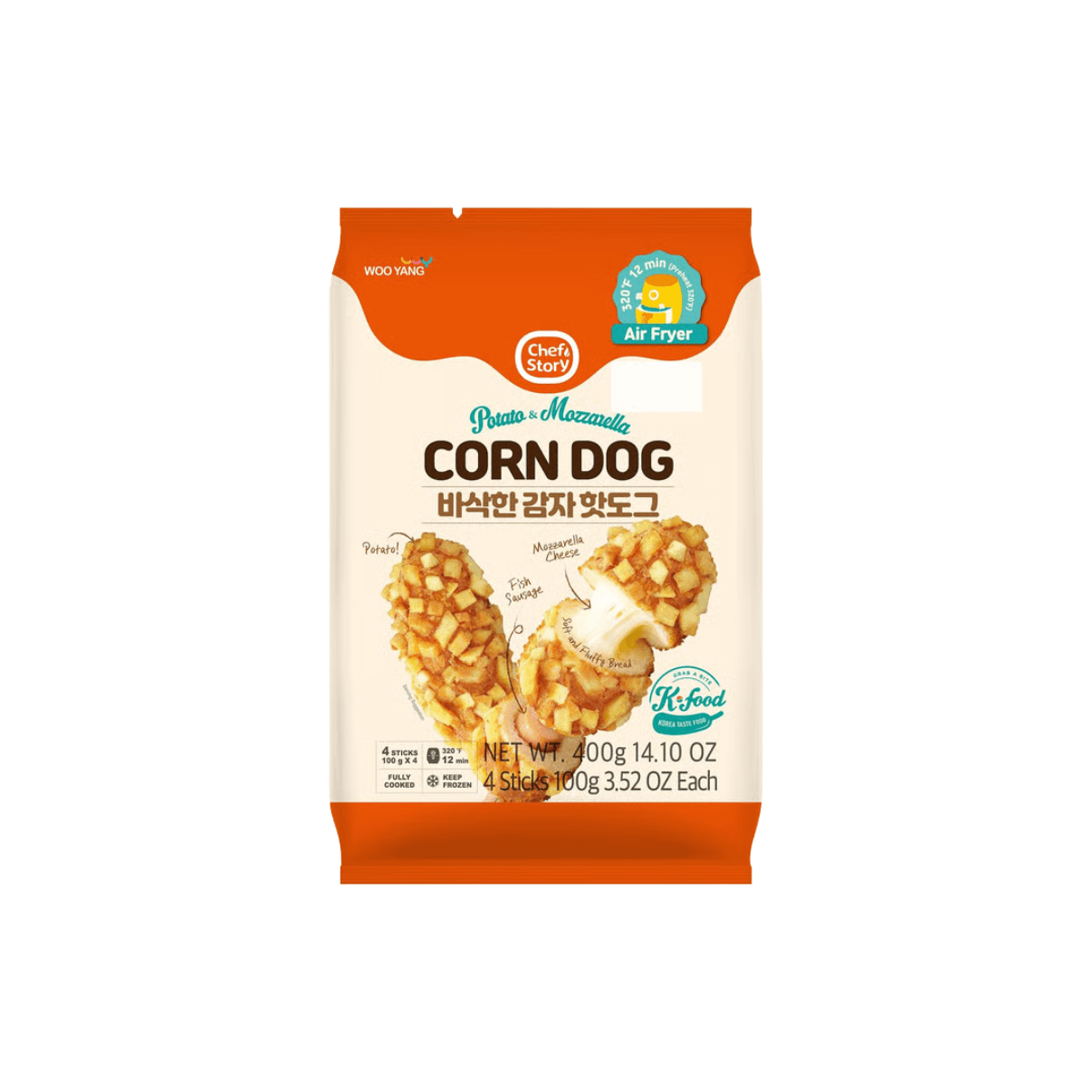 Chef Story - Potato Mozzarella Corn Dog - 1 pack